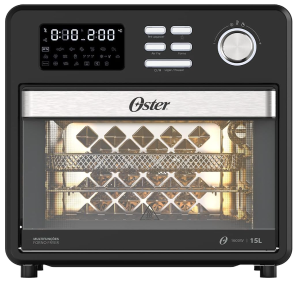 Oster Forno e Fryer 15L Multifunções Compact 10 em 1 OFOR160-127