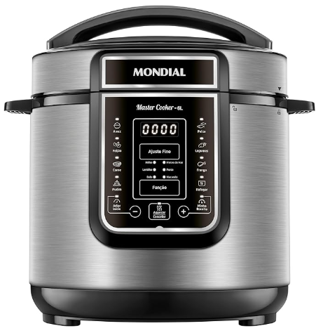 Panela de Pressão Elétrica Digital 6L, Mondial